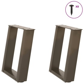 Patas para mesa de centro en forma de U 2 uds antracita acero by , Table legs - Ref: Foro24-4012759, Price: 60,26 €, Discount: %