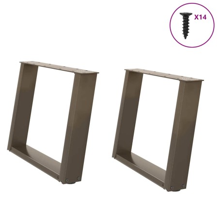 Patas para mesa de centro en forma de U 2 uds antracita acero by , Table legs - Ref: Foro24-4012771, Price: 75,95 €, Discount: %