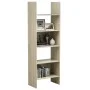Estantería madera contrachapada color roble Sonoma 60x35x180 cm de vidaXL, Librerías y estanterías - Ref: Foro24-803410, Prec...