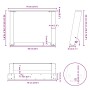 Patas de mesa de centro forma U 2uds acero blanco 70x(42-43) cm von , Tischbeine - Ref: Foro24-4012773, Preis: 74,91 €, Rabat...