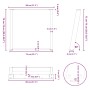 Patas para mesa comedor forma U 2uds acero natural 80x(72-73)cm von , Tischbeine - Ref: Foro24-4012799, Preis: 88,08 €, Rabat...