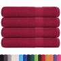 Toallas 4 uds 100% algodón burdeos 100x200 cm 600 gsm de , Toallas - Ref: Foro24-136747, Precio: 63,66 €, Descuento: %