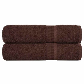 Toallas de baño 2 uds marrón 100x150 cm 360 gsm 100% algodón de , Toallas - Ref: Foro24-136764, Precio: 27,99 €, Descuento: %