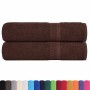 Toallas de baño 2 uds marrón 100x150 cm 360 gsm 100% algodón de , Toallas - Ref: Foro24-136764, Precio: 27,99 €, Descuento: %