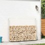 Leñero acero galvanizado 200x25x150 cm by , Firewood bags and holders - Ref: Foro24-4100705, Price: 36,93 €, Discount: %