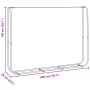 Leñero acero galvanizado 200x25x150 cm by , Firewood bags and holders - Ref: Foro24-4100705, Price: 36,93 €, Discount: %