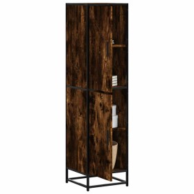 Aparador alto madera de ingeniería y metal 35,5x35x139 cm de , Aparadores - Ref: Foro24-849056, Precio: 92,73 €, Descuento: %