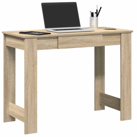 Escritorio madera contrachapada color roble sonoma 100x45x75 cm by , Desks - Ref: Foro24-860429, Price: 70,76 €, Discount: %