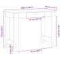 Escritorio de madera de ingeniería envejecida 100x45x75 cm von , Schreibtische - Ref: Foro24-860434, Preis: 62,76 €, Rabatt: %