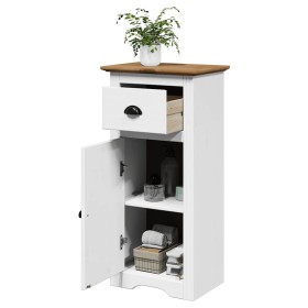 Mueble de baño BODO blanco y marrón 44x30x90 cm by , Bathroom furniture - Ref: Foro24-4016858, Price: 76,06 €, Discount: %