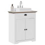 Mueble de baño con lavabo BODO blanco y marrón 70x35x80 cm von , Badezimmermöbel - Ref: Foro24-4016864, Preis: 127,73 €, Raba...