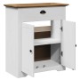 Mueble de baño con lavabo BODO blanco y marrón 70x35x80 cm von , Badezimmermöbel - Ref: Foro24-4016864, Preis: 127,73 €, Raba...