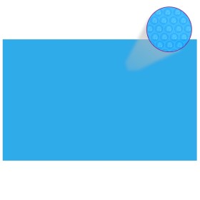 Cubierta de piscina rectangular PE azul 800x500 cm