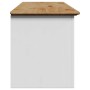 Banco de recibidor BODO blanco y marrón 114x40x45 cm von , Bänke für Hallen und Lager - Ref: Foro24-4016870, Preis: 144,49 €,...