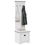 Mueble de entrada con ganchos BODO blanco 50x40x157 cm von , Bänke für Hallen und Lager - Ref: Foro24-4016872, Preis: 100,68 ...