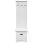 Mueble de entrada con ganchos BODO blanco 50x40x157 cm von , Bänke für Hallen und Lager - Ref: Foro24-4016872, Preis: 100,68 ...