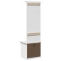 Mueble de entrada con ganchos BODO blanco 50x40x157 cm von , Bänke für Hallen und Lager - Ref: Foro24-4016872, Preis: 100,68 ...