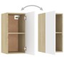 TV-Schrank aus Sperrholz in Weiß und Eiche, 30,5 x 30 x 60 cm von vidaXL, TV-Möbel - Ref: Foro24-803336, Preis: 42,71 €, Raba...