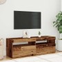 Mueble TV luces LED madera ingeniería envejecida 120x35x40 cm von , TV-Möbel - Ref: Foro24-856305, Preis: 104,67 €, Rabatt: %