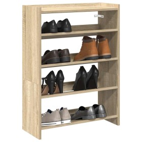Mueble zapatero madera contrachapada roble sonoma 60x25x81 cm by , Shoe racks and shoe organizers - Ref: Foro24-859880, Price...