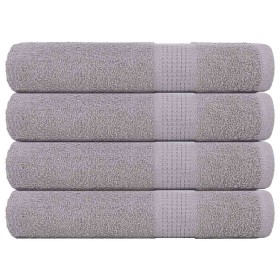 Toallas 4 piezas gris 100x200 cm 360 g/m² 100% Algodón von , Handtücher - Ref: Foro24-136843, Preis: 73,98 €, Rabatt: %