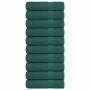 Toallas de baño 10 uds verde 100x150 cm 360 gsm 100% algodón de , Toallas - Ref: Foro24-136862, Precio: 103,43 €