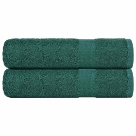 Toallas de ducha 2 uds 100% algodón verde 70x140 cm 360 gsm von , Handtücher - Ref: Foro24-136857, Preis: 31,68 €, Rabatt: %