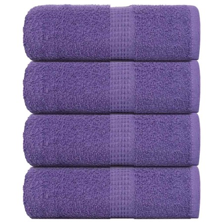 Toallas invitados 4 uds 100% algodón púrpura 30x50 cm 360 gsm by , Towels - Ref: Foro24-136876, Price: 15,25 €, Discount: %