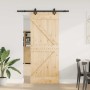 Puerta corredera con herrajes madera maciza de pino 85x210 cm von , Türen - Ref: Foro24-3332629, Preis: 185,92 €, Rabatt: %