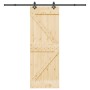 Puerta corredera con herrajes madera maciza de pino 70x210 cm von , Türen - Ref: Foro24-3332634, Preis: 192,97 €, Rabatt: %