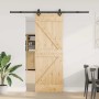 Puerta corredera con herrajes madera maciza de pino 70x210 cm von , Türen - Ref: Foro24-3332634, Preis: 192,97 €, Rabatt: %