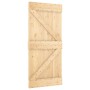 Puerta corredera con herrajes madera maciza de pino 95x210 cm von , Türen - Ref: Foro24-3332636, Preis: 229,88 €, Rabatt: %