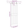 Puerta corredera con herrajes madera maciza de pino 70x210 cm von , Türen - Ref: Foro24-3332676, Preis: 161,43 €, Rabatt: %