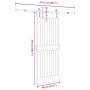 Puerta corredera con herrajes madera maciza de pino 80x210 cm von , Türen - Ref: Foro24-3332695, Preis: 168,89 €, Rabatt: %