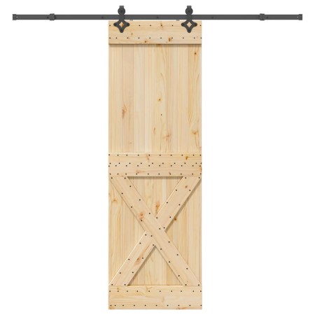 Puerta corredera con herrajes madera maciza de pino 70x210 cm von , Türen - Ref: Foro24-3332778, Preis: 183,73 €, Rabatt: %