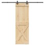 Puerta corredera con herrajes madera maciza de pino 70x210 cm von , Türen - Ref: Foro24-3332778, Preis: 183,73 €, Rabatt: %