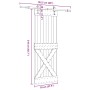 Puerta corredera con herrajes madera maciza de pino 70x210 cm von , Türen - Ref: Foro24-3332784, Preis: 164,69 €, Rabatt: %