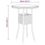 3-teiliges Garten-Ess-Set aus schwarzem synthetischem Rattan von vidaXL, Gartensets - Ref: Foro24-3058458, Preis: 180,37 €, R...