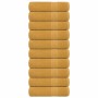 Toallas de mano 10 uds oro 50x100 cm 360 gsm 100% algodón by , Towels - Ref: Foro24-136808, Price: 52,20 €, Discount: %