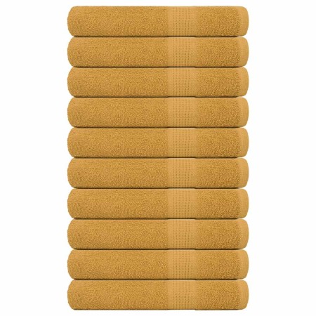 Toallas de sauna 10 uds 100% algodón oro 80x200 cm 360 gsm de , Toallas - Ref: Foro24-136817, Precio: 107,39 €, Descuento: %