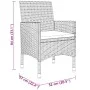 3-teiliges Garten-Ess-Set aus schwarzem synthetischem Rattan von vidaXL, Gartensets - Ref: Foro24-3058458, Preis: 180,37 €, R...
