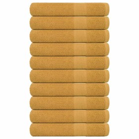 Toallas 10 uds oro 100x200 cm 360 gsm 100% algodón von , Handtücher - Ref: Foro24-136820, Preis: 144,58 €, Rabatt: %