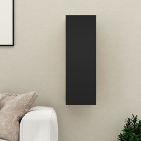 TV stand made of black plywood 30.5x30x90 cm by vidaXL, TV Furniture - Ref: Foro24-803346, Price: 49,85 €, Discount: %