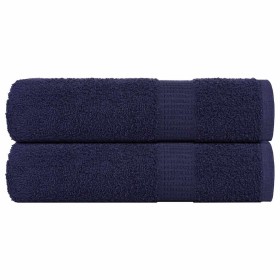 Toallas de ducha 2uds 100% algodón azul marino 70x140cm 360 gsm by , Towels - Ref: Foro24-136785, Price: 22,41 €, Discount: %