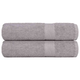 Toallas de baño 2 uds gris 100x150 cm 360 gsm 100% algodón by , Towels - Ref: Foro24-136836, Price: 28,14 €, Discount: %