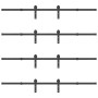 Kit de herrajes para puertas correderas acero negro 400 cm von , Türartikel - Ref: Foro24-3295742, Preis: 256,46 €, Rabatt: %