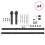 Kit de herrajes para puertas correderas acero negro 400 cm von , Türartikel - Ref: Foro24-3295742, Preis: 256,46 €, Rabatt: %