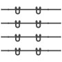 Kit de herrajes para puertas correderas acero negro 400 cm von , Türartikel - Ref: Foro24-3295754, Preis: 243,09 €, Rabatt: %