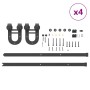 Kit de herrajes para puertas correderas acero negro 400 cm von , Türartikel - Ref: Foro24-3295754, Preis: 243,09 €, Rabatt: %