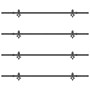 Kit de herrajes para puertas correderas acero negro 427 cm by , Door items - Ref: Foro24-3295756, Price: 311,58 €, Discount: %